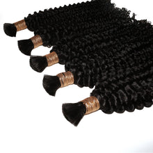 Load image into Gallery viewer, 100% Human Bulk Braiding Hair - Kinky Curly
