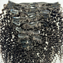 Load image into Gallery viewer, Kinky Curly Clip-In 100% Human Hair Extensions
