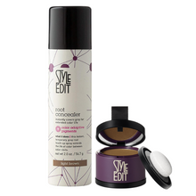 Load image into Gallery viewer, Style Edit Root Concealer Spray + Root Touch Up Duo - BRUNETTE
