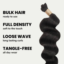 Load image into Gallery viewer, 100% Human Braiding Hair - Loose Wave Bulk
