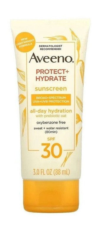 Aveeno Protect + Hydrate Body Sunscreen Lotion SPF 30 - 3 Oz