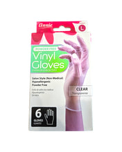 Load image into Gallery viewer, Annie Clear Vinyl Gloves, 6 pr
