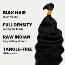 Load image into Gallery viewer, Raw Indian Curly Bulk 100% Human Braiding Hair
