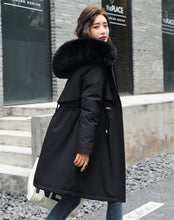 Load image into Gallery viewer, Women's Winter Parka, Hooded Fur Collar Thick Warm Long Coat
