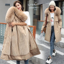 Load image into Gallery viewer, Women's Winter Parka, Hooded Fur Collar Thick Warm Long Coat
