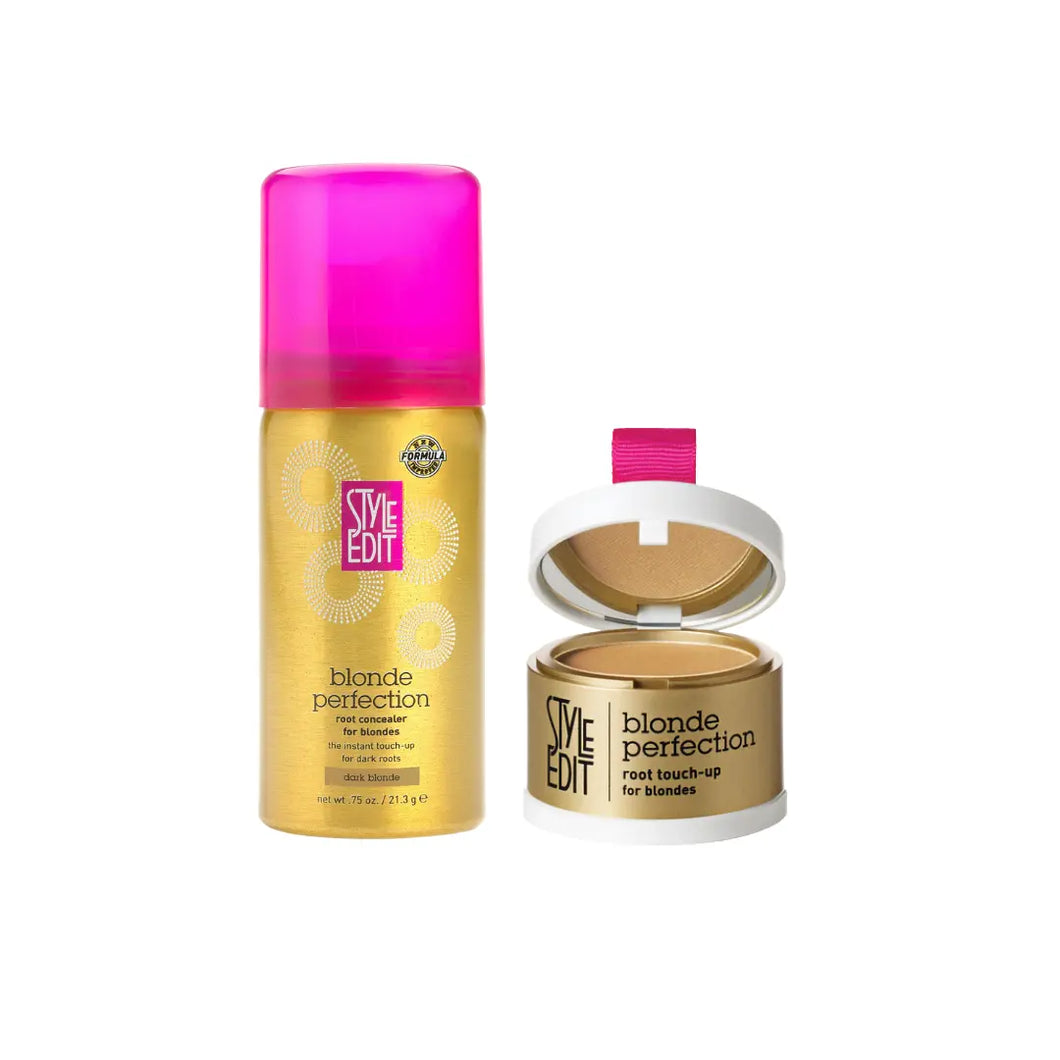 Touch Up Powder and Travel Sized Concealer Spray - Blonde Travel Duo
