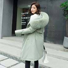 Load image into Gallery viewer, Women's Winter Parka, Hooded Fur Collar Thick Warm Long Coat
