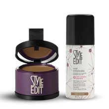 Load image into Gallery viewer, Brunette Travel Duo: Touch Up Powder and Travel Sized Concealer Spray
