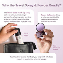 Load image into Gallery viewer, Blonde Travel Duo: Touch Up Powder and Travel Sized Concealer Spray
