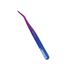 Load image into Gallery viewer, Almine 2 in 1 Dual Ended Comb &amp; False Eyelash Applicator Tweezer 24ct Display Set
