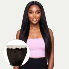 Load image into Gallery viewer, Yaki Straight 13x4 Transparent Lace Human Hair Frontal
