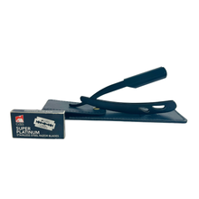 Load image into Gallery viewer, GENTS Shavette Razor Case w/ 10 Pk of blades
