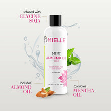 Load image into Gallery viewer, Mint Almond Oil for Healthy Hair and Scalp, 8 Ounces
