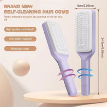 Load image into Gallery viewer, Automatic Cleaning Rotating Lifting Comb Self Cleaning Hairbrush Rotating Retractable anti Static Massage Comb Scalp Hair Comb
