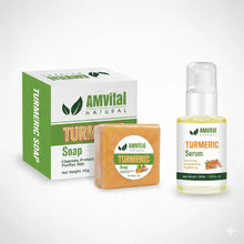 Load image into Gallery viewer, AMVital Turmeric Glow Duo (Soap + Serum)

