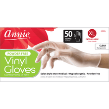 Load image into Gallery viewer, Annie Clear Powder Free Vinyl Gloves 50ct
