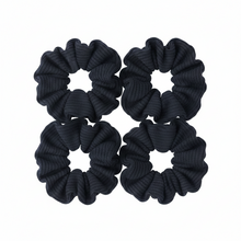 Load image into Gallery viewer, Annie Hair Scrunchie, 4 Count, Black
