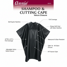 Load image into Gallery viewer, Annie Shampoo &amp; Cutting Cape, 1 Count, Assorted Colors
