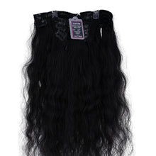 Load image into Gallery viewer, Indian Curly Natural Black Clip-in 100% Human Hair Extensions
