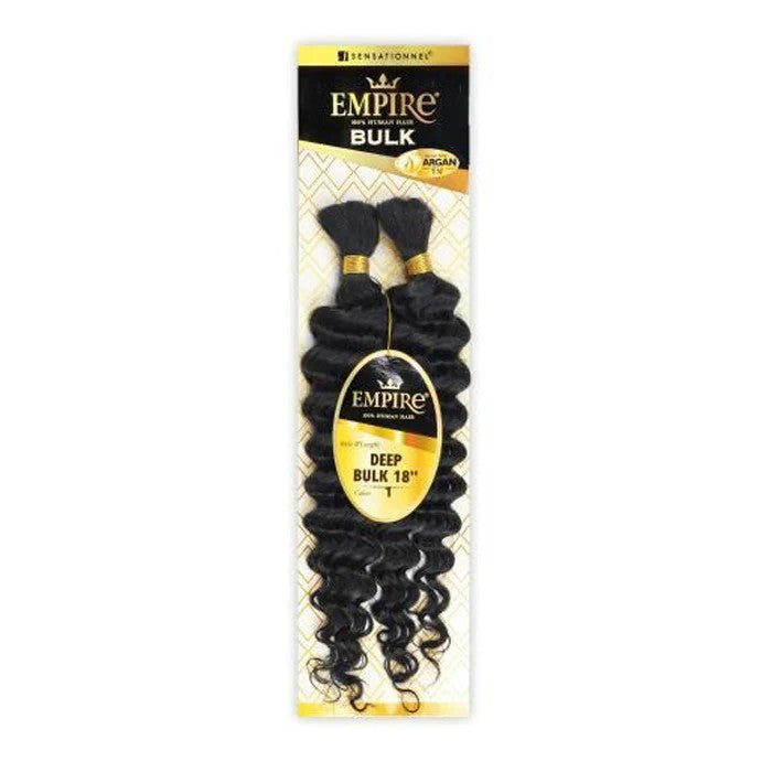 Empire Human Hair Bulk Braiding Hair - Deep Bulk 18in