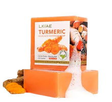 Load image into Gallery viewer, Turmeric Soap Bar for Face and Body, Brightening Cleansing Soap with Kojic Acid
