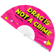 Load image into Gallery viewer, Drag Is Not A Crime Hand Fan
