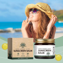 Load image into Gallery viewer, Beef Tallow Sunscreen - Beef Tallow and Zinc Sun Balm, Grass Fed Beef Tallow with SPF 50, Non-Nano Zinc Oxide Sunscreen, Natural Sunscreen Tallow Moisturizer for All Type Skin (2PC)
