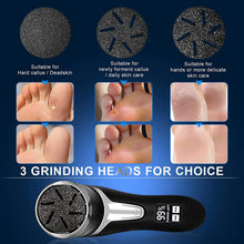 Load image into Gallery viewer, Electric Callus Remover for Feet with Vacuum, Professional Pedicure Tools Kit Callus Remover, Rechargeable Waterproof Foot File for Foot Care Deadskin Remover with 3 Heads &amp; 2 Speed, LCD Display
