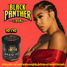 Load image into Gallery viewer, Black Panther Strong Extreme Hold Braid Gel, 16 oz
