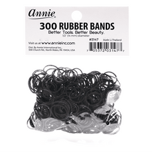 Load image into Gallery viewer, Annie Rubber Bands 300Ct Black

