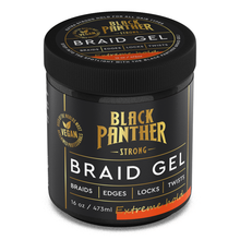 Load image into Gallery viewer, Black Panther Strong Extreme Hold Braid Gel, 16 oz
