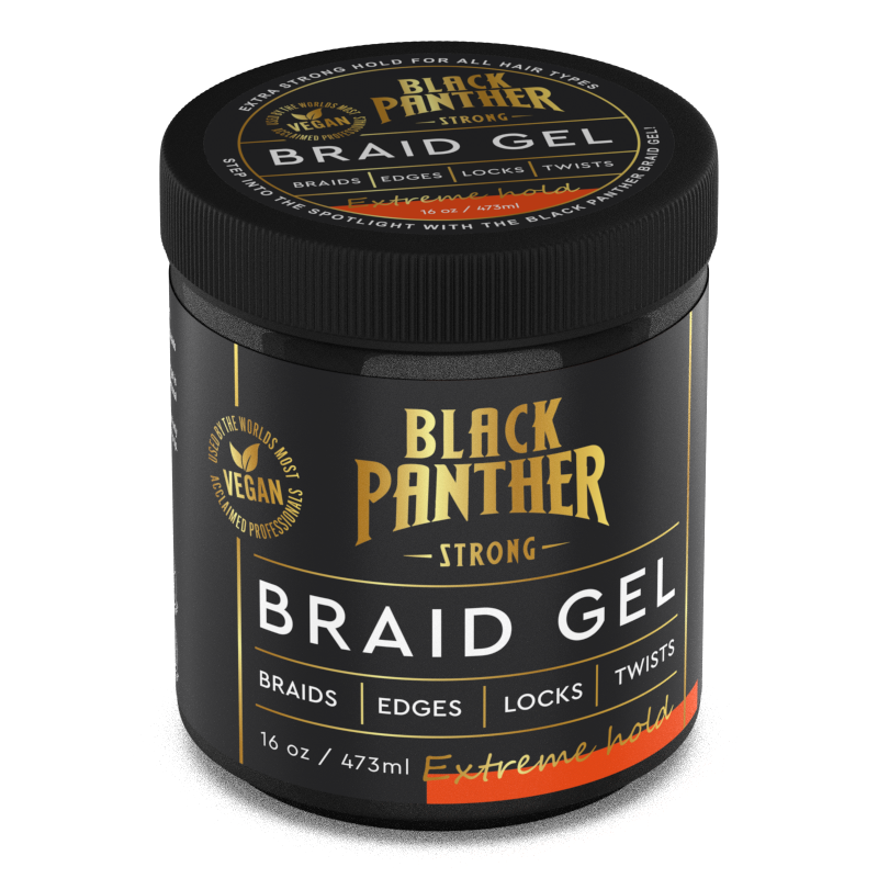 Black Panther Strong Extreme Hold Braid Gel, 16 oz
