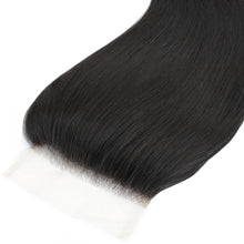 Load image into Gallery viewer, Brazilian Silky Straight 4x4 Transparent Lace Human Hair Closure

