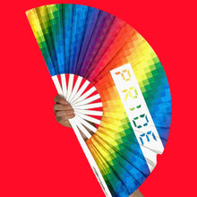 Load image into Gallery viewer, Pride Rainbow Hand Fan
