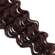 Load image into Gallery viewer, Burgundy Deep Wave Color 99J Bulk 100% Human Braiding Hair
