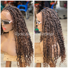 Load image into Gallery viewer, Glueless Full Lace Soft Faux Locs Wig - African Queen
