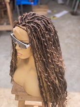 Load image into Gallery viewer, Glueless Full Lace Soft Faux Locs Wig - African Queen
