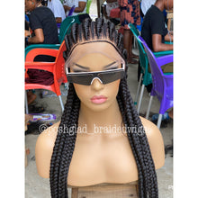 Load image into Gallery viewer, Glueless Feed-In Braid Cornrow Wig - Altou
