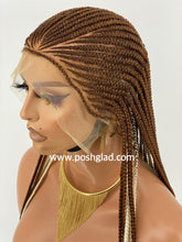 Load image into Gallery viewer, Glueless Cornrow Braided Wig - Olaoma
