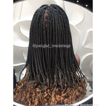 Load image into Gallery viewer, Glueless Goddess Box Braid With Curly Tips Wig - Lorensa
