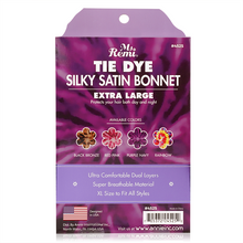 Load image into Gallery viewer, Ms. Remi Silky Satin Tie Dye Bonnet X-Large, 1 Count, Assorted Colors
