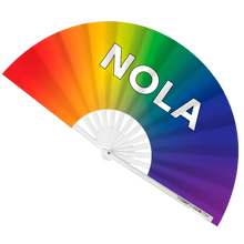 Load image into Gallery viewer, NOLA Rainbow Hand Fan
