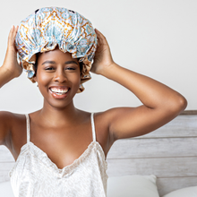 Load image into Gallery viewer, Reversible Satin Hair Bonnet
