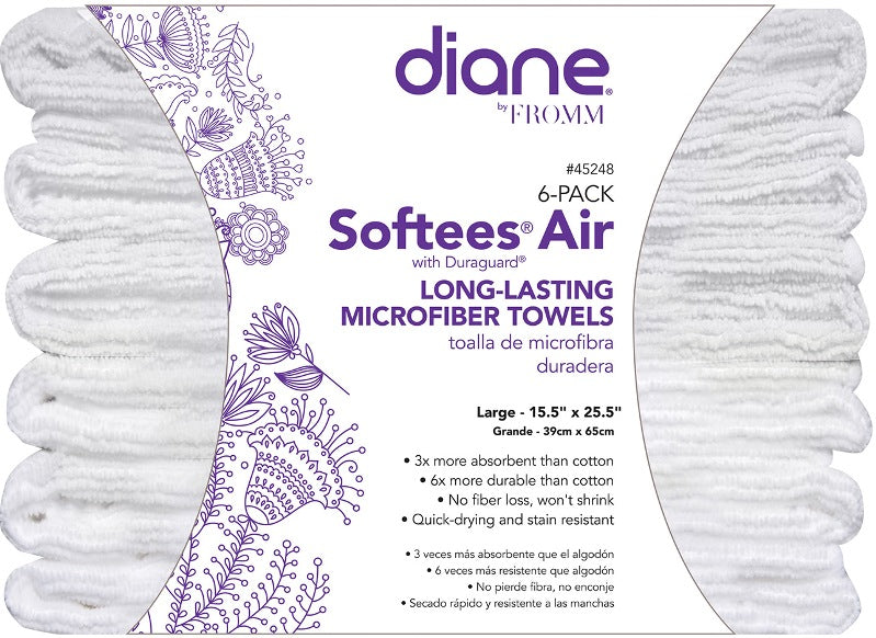 FROMM Softees Air Microfiber Towels, 6pk