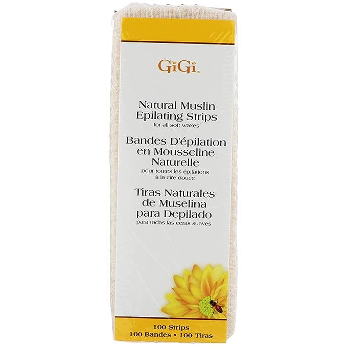 Gigi Muslin Epilating Strips, 100 ct