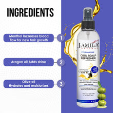 Load image into Gallery viewer, J.Amila Natural Cool Scalp Refresher Spray, 8 oz
