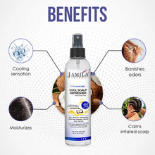 Load image into Gallery viewer, J.Amila Natural Cool Scalp Refresher Spray, 8 oz
