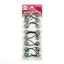 Load image into Gallery viewer, Bello Assorted Glitter Ponytail Holders
