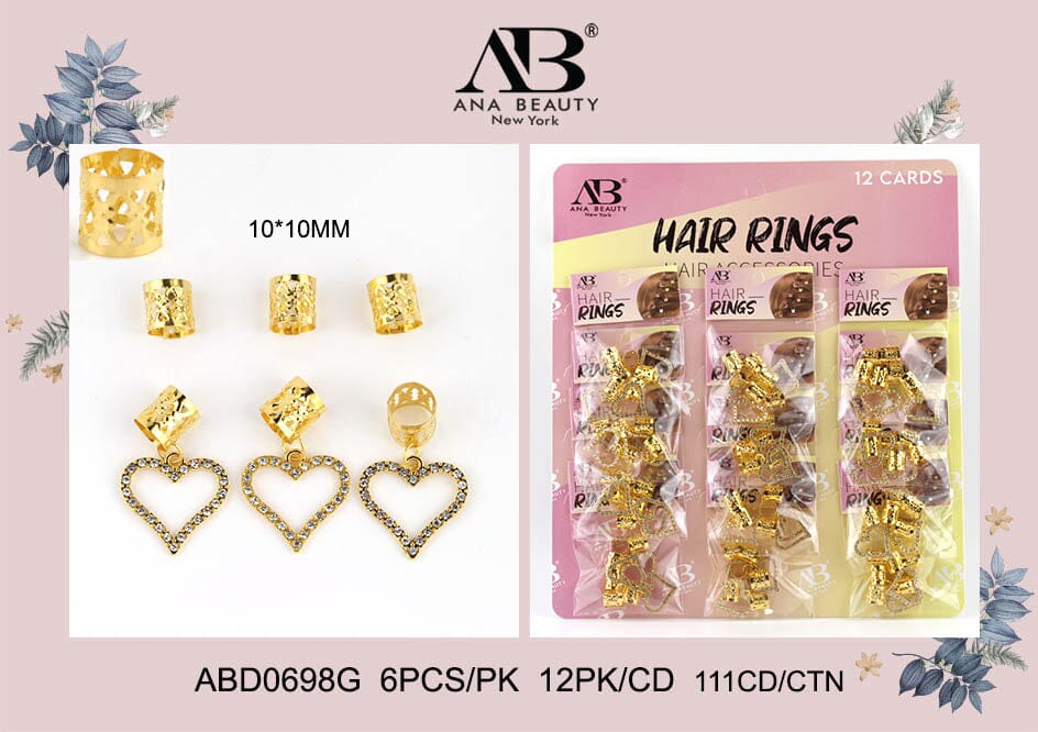AB Braiding Hair Accessories - Hearts