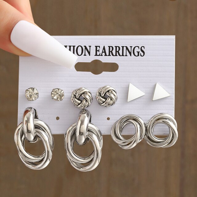 Fashion Earrings - Gun Metal